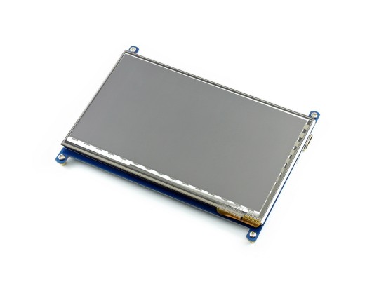 7inch Capacitive Touch Screen LCD (C), 1024×600, HDMI, IPS, Low Power Consumption